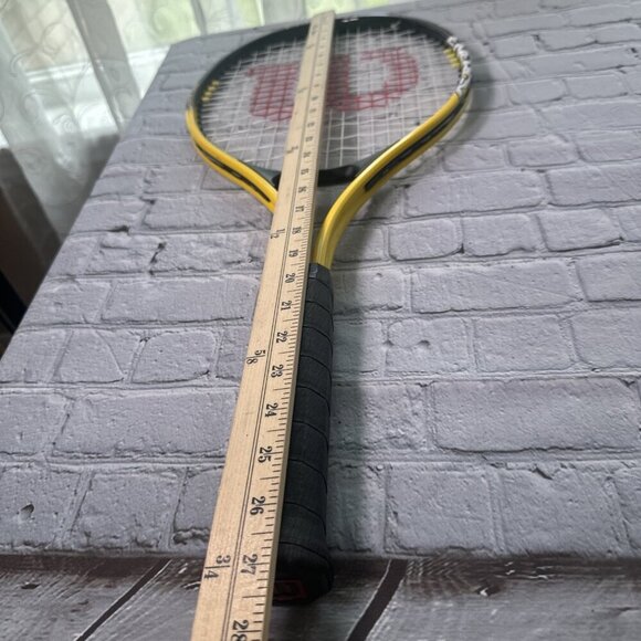 Wilson Match Point Energy Soft W 3 Titanium3 Tennis Racket Yellow Black - Picture 12 of 12